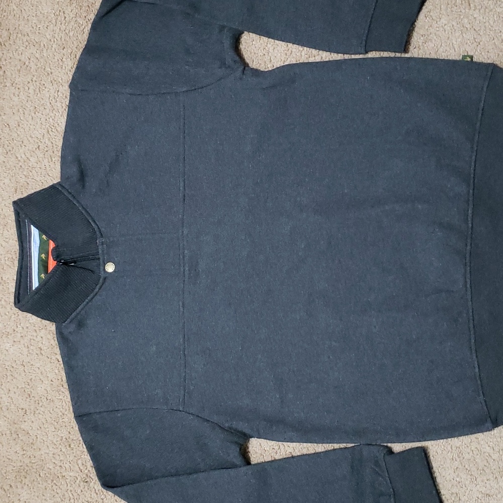 Orvis Men's 1/4 Zip Sweatshirt Pullover Sweater Jacket Coat Gray M Medium